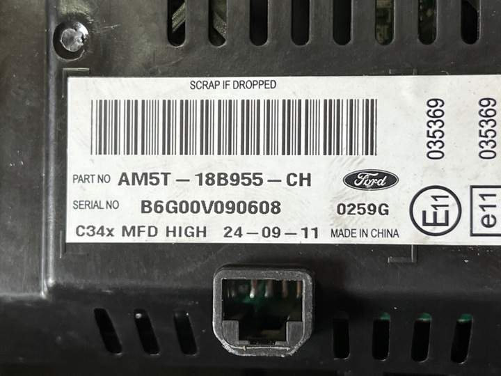 фото №6, 52 ford focus mk3 10-14r радио sony mp3 bm51-18c815xf am5t-18b955ch