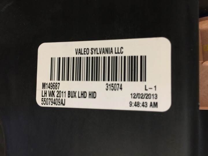 фото №11, Jeep grand cherokee wk2 ксенон 12 13 лампа европа оригинал лампы номер 52 43