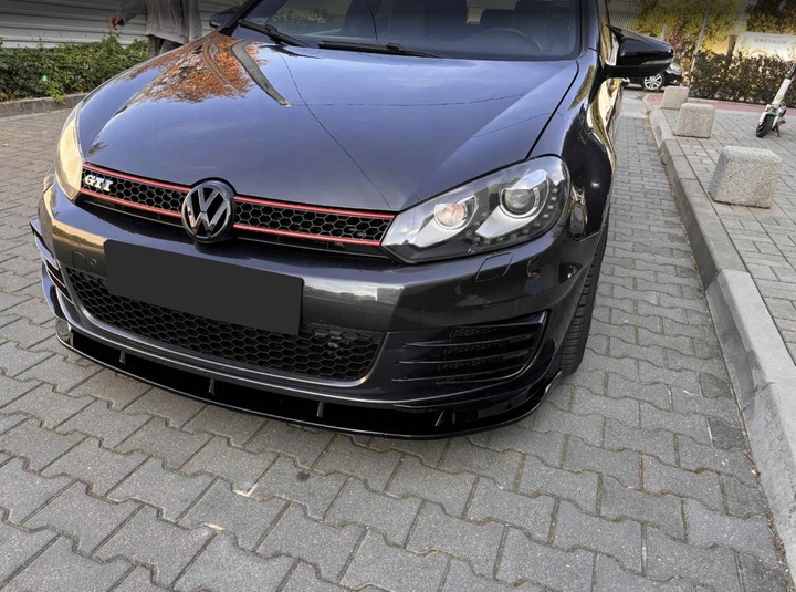фото №5, Накладка бампера спліттер vw golf 6 gti/gtd чорний блиск