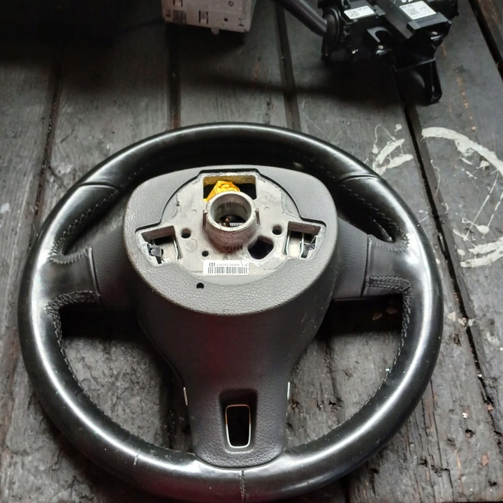 фото №8, Кермо триспицевий мульті шкіра vw passat b7 3c8419091b з airbagiem