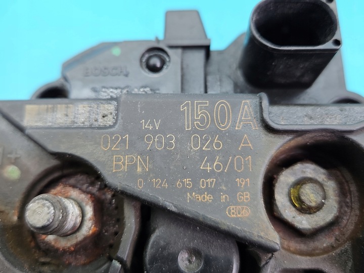 фото №7, Генератор vw sharan i 021903026a, 0124615017 2.8 v6