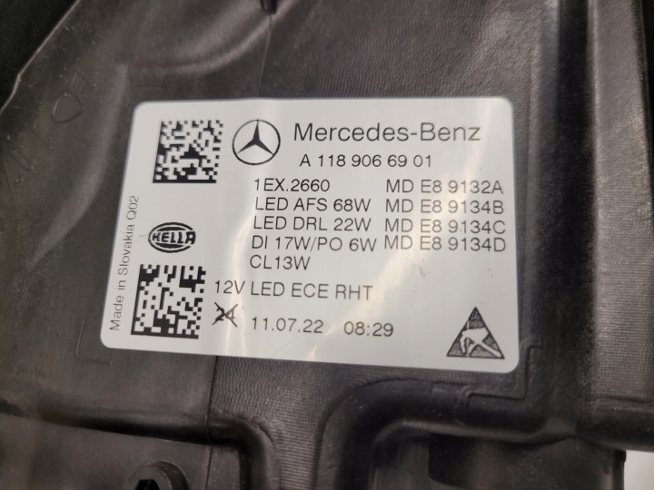 фото №9, Mercedes cla 118 multibeam фара левая передняя перед