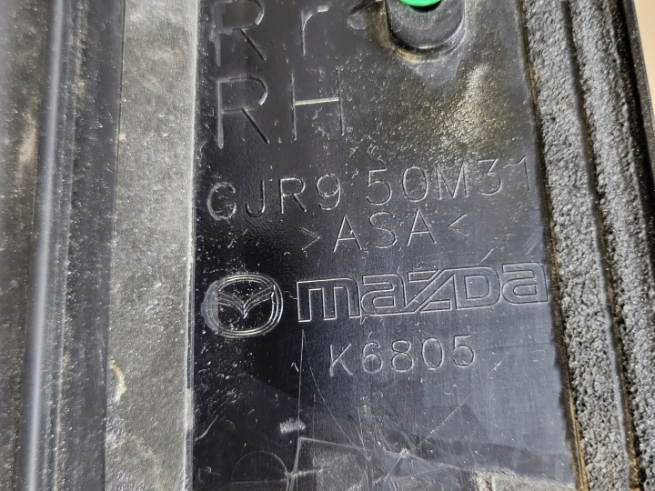 фото №8, Права молдинг з двері задніх блиск dekor захист накладка mazda 6 gj oem номер