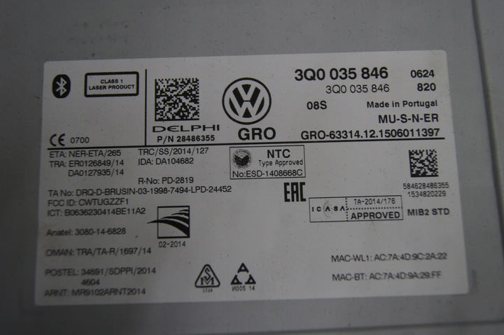 фото №9, Навигация дисплей считыватель passat b8 универсал