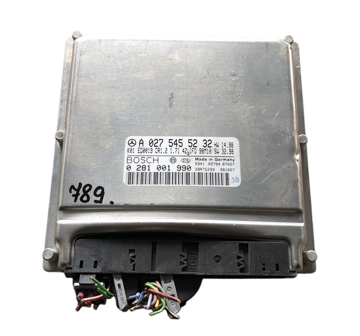 фото №1, Mb w168 aklasa 01 1.7 cdi блок управления компьютер двигателя a0275455232 0281001990