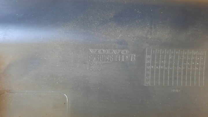 фото №4, Захист панелі розподільчої ліва volvo v60 8630198