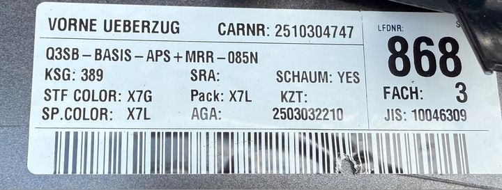 фото №9, Audi q3 83a 085n ii бампер перед переднє базовий x7g lx7g 4xpdc