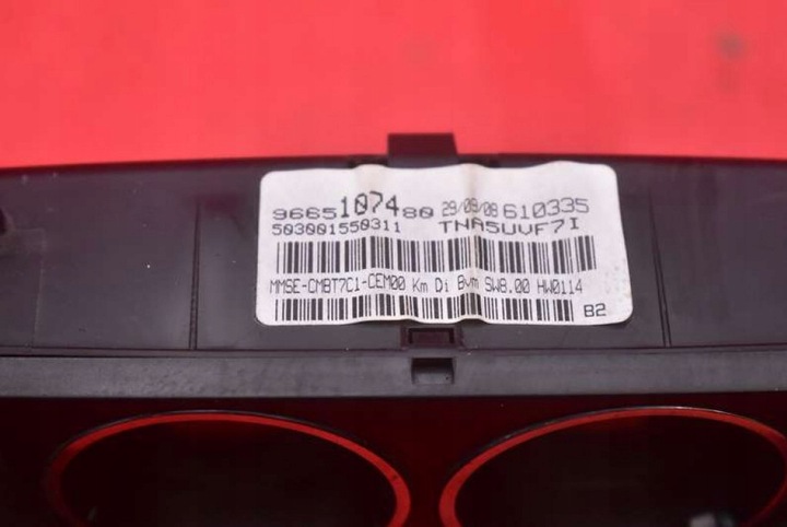 фото №10, Спидометр приборы eu 9665107480 peugeot 308 1 i t7 1.6 hdi 90 km 07-11