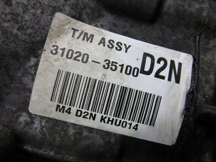 фото №6, Ssangyong tivoli 1.6d коробка передач коробки передач 31020-35100 14-