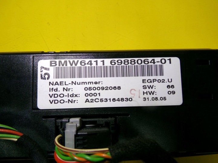 фото №6, Панель керування повітропровід кондиціонера bmw 1 e81 2005 6988064-01 nr19