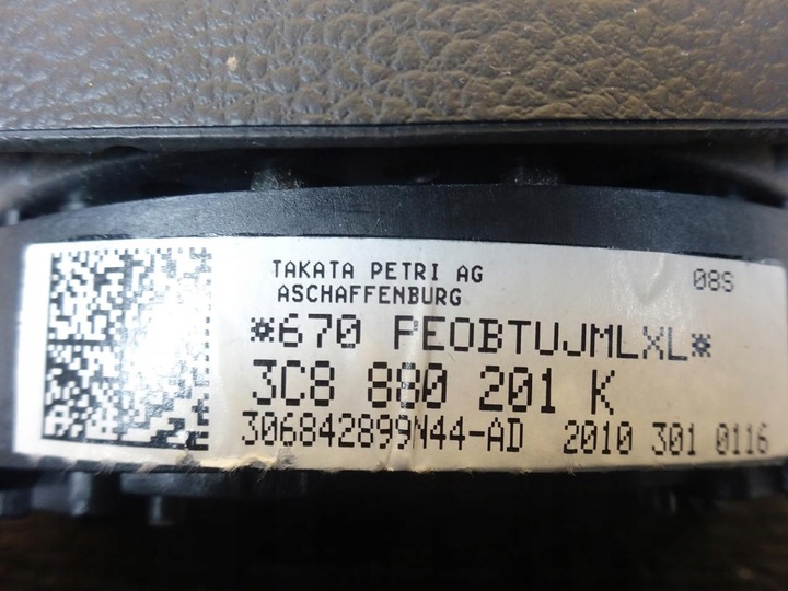 фото №9, Vw golf vi 08-12 подушка безопасности подушка безопасности водителя 3c8880201k