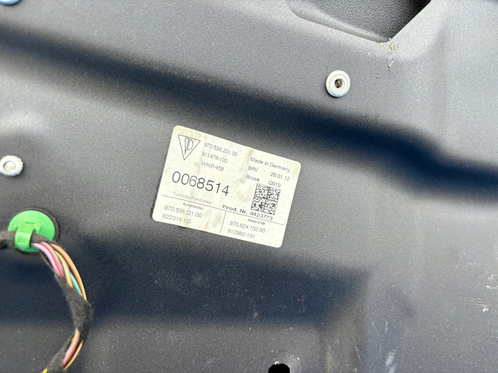 фото №4, Porsche panamera 970 левая дверь зад стекло замок ручка 97053201101 nwdr50