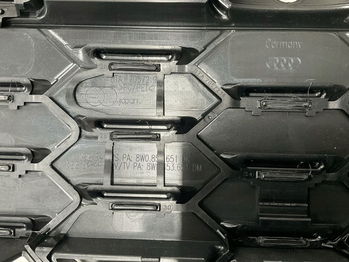 фото №14, Решітка, решітка радіатора audi s-4 8w рестайлінг тіньова лінія