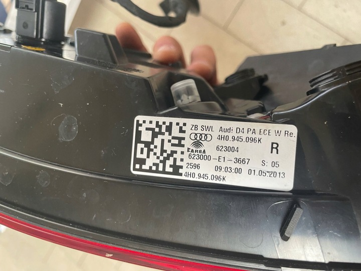 фото №8, Бампер кришка лампи балка зад audi a8 d4 довгий стан b.dobry w колір