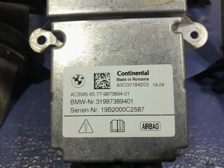 фото №15, Bmw 3 g20 g21 панель раздаточная подушки ремни do восстановление eu