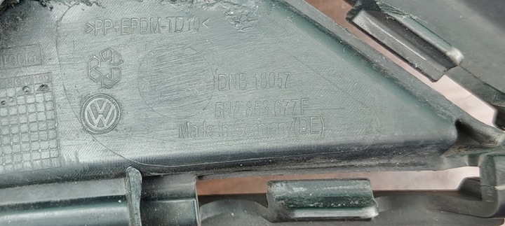 фото №8, Volkswagen tiguan ii 16- cross 5na853677f решётка нижняя бампера передней