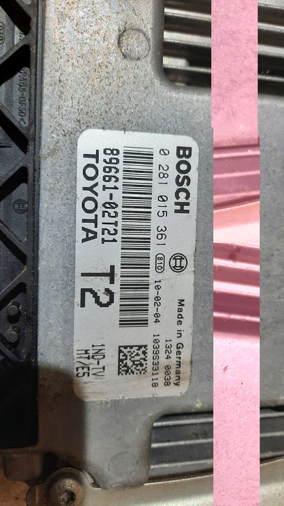 фото №4, Компьютер двигателя 89661-02t21 toyota corolla e15