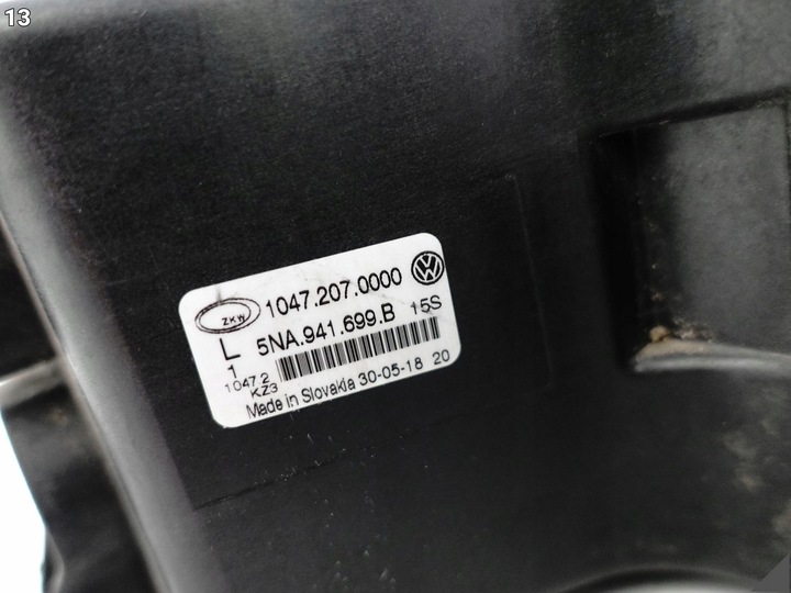 фото №14, Vw tiguan ii 5na r-line 15-20 t-roc 2ga 17-21 галоген лівий перед чорний