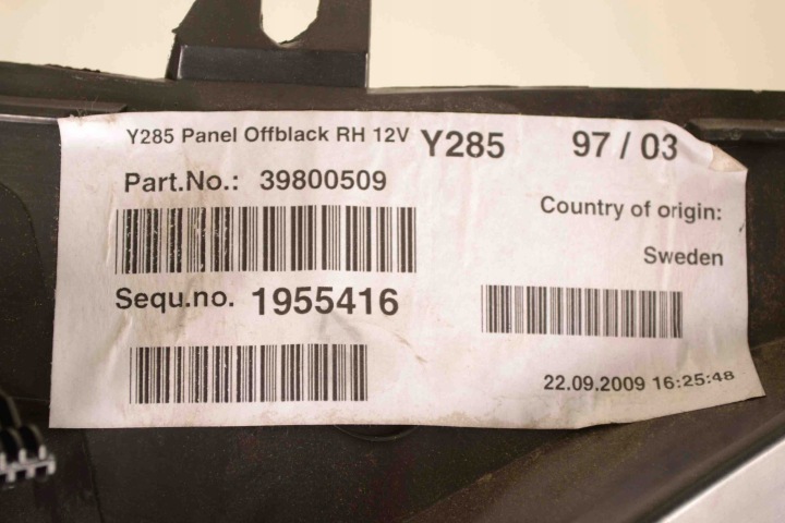 фото №7, Правая карта багажника volvo v70 iii bw 39800509 12025710 2.0l 100kw