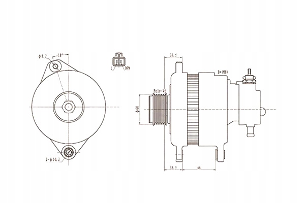 фото №2, Генератор opel astra h astra h gtc combo tour corsa c meriva a 1.7d