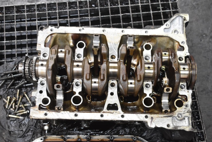 фото №11, Blok низ двигуна вал k20a4 honda cr-v 2 ii 2.0 i-vtec 150 km 4x4 01-04