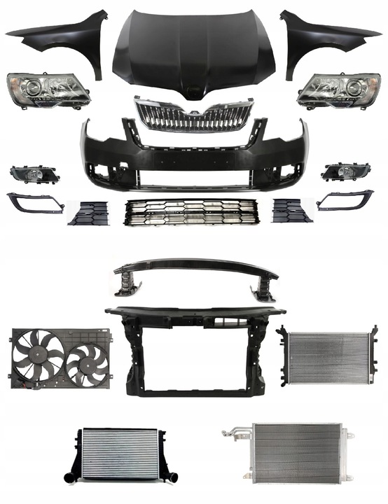 фото №1, Superb 13-15 перед капот бампер pas лампа крило