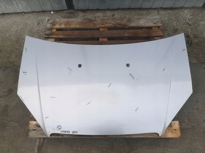 фото №7, Капот крышка двигателя fiat doblo i рестайлинг 05-10 лак 647