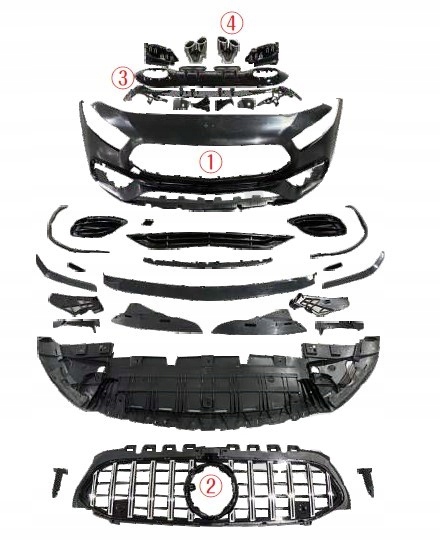 фото №1, Bodykit mercedes a-class w177 2018-2022 стиль a45 amg