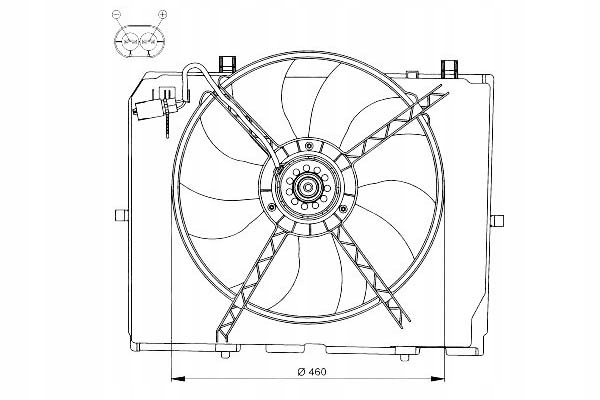 фото №1, Nrf вентилятор радіатор db w210 2,0-2,7cdi 98-