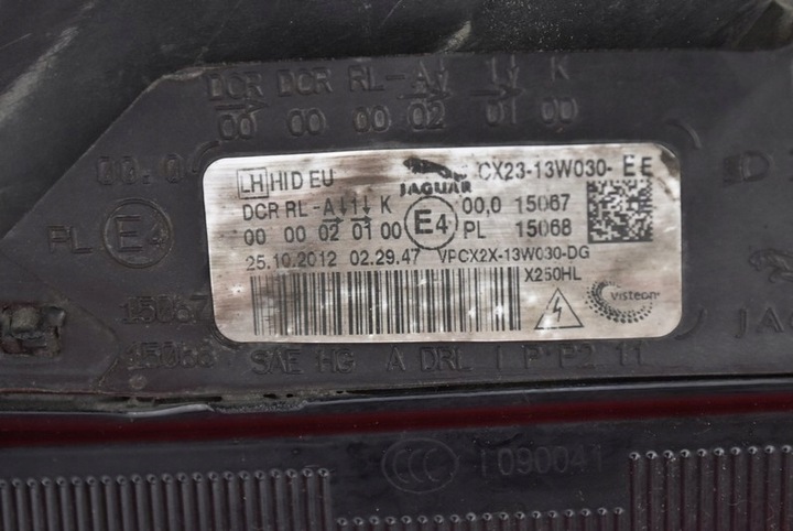 фото №8, Фара левый лампа перед ксенон led eu cx23-13w030-e jaguar xf x250 рестайлинг