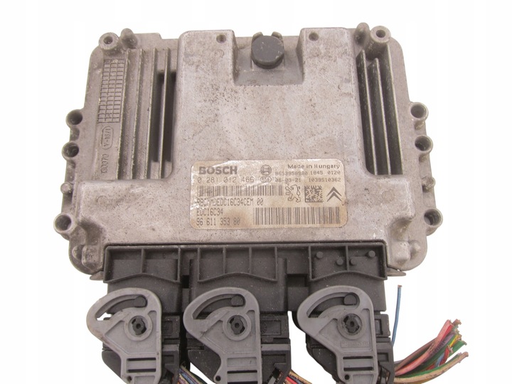 фото №1, Комп'ютер блок керування двигуна ecu 0281012466 9661135380 citroen peugeot