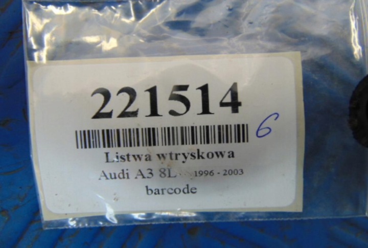 фото №13, Audi a3 8l 1.6 8v паливна рейка  06a133317a