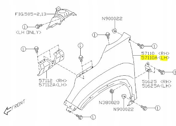 фото №1, Крыло переднее subaru forester v оригинал 2018-