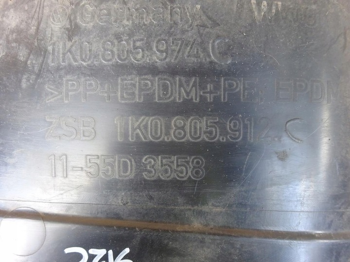 фото №4, Vw golf v 03-08 подкрылок правые перед передние 1k0805912c 1k0805974c