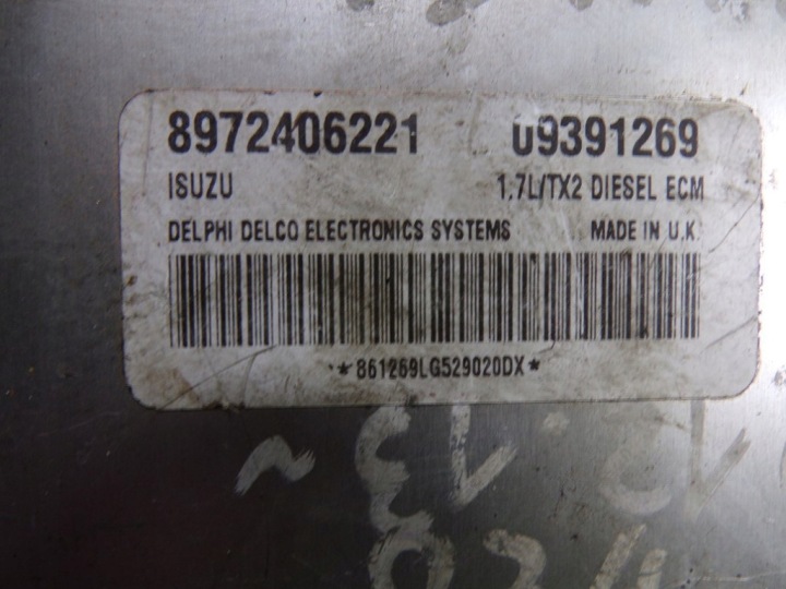 фото №9, Opel astra ii g 1.7 dti блок керування двигуном (ебу, комп'ютер двигуна) 8972406221