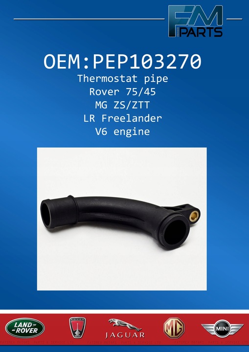 фото №5, Термостат трубка прямая i колено rover 75 45 mg zt zs 2.0 2.5 kv6 бензин +