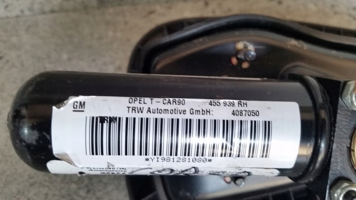 фото №6, Подушка подушка безопасности w сиденье правая opel corsa c оригинальная демонтаж