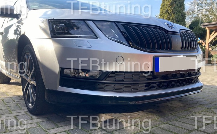 фото №3, Спойлер накладка бампера перед skoda octavia 3 2016-2020 tfb тюнінг