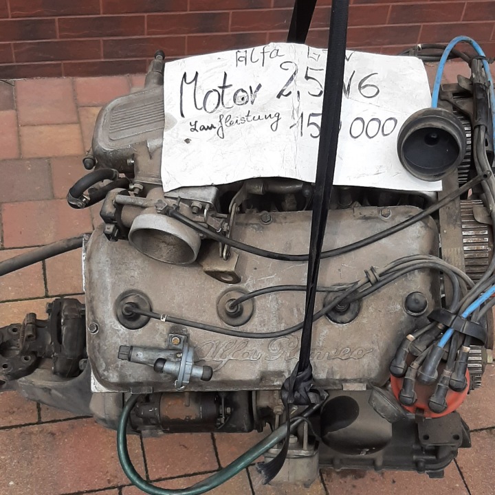 фото №6, Двигун ar01646 ar 01646 2.5 v6 alfa romeo 75 gtv spider 90 alfetta