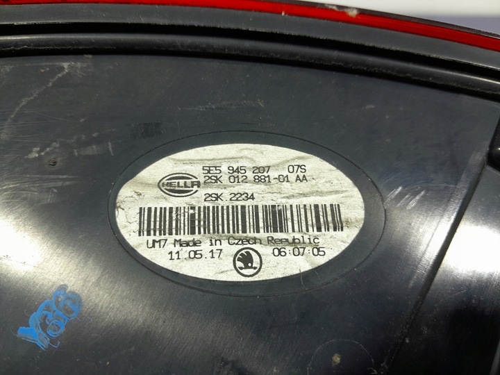 фото №6, Skoda octavia iii рестайлинг sedan лампа зад задняя левая 6 pin eu 5e5945207