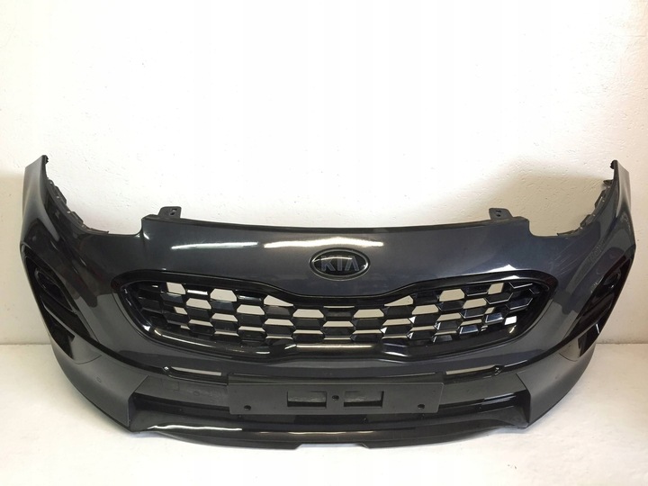 фото №6, Kia sportage iv рестайлинг 18-21r бампер перед цвет h8 чёрный edition