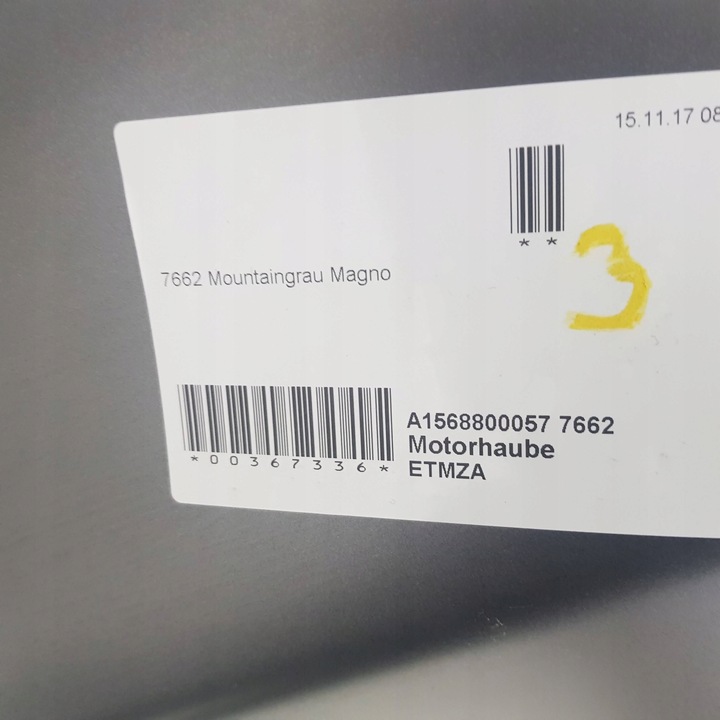 фото №8, Mercedes gla 156 капот крышка новая оригинал 662 mat