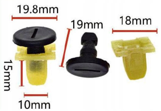 фото №4, Nissan кліпса кліпси гніздо монтажні штифт 10 szt