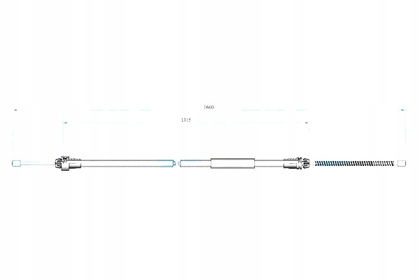 фото №1, Samko трос гальмівна r p206 1638 1303 барабани