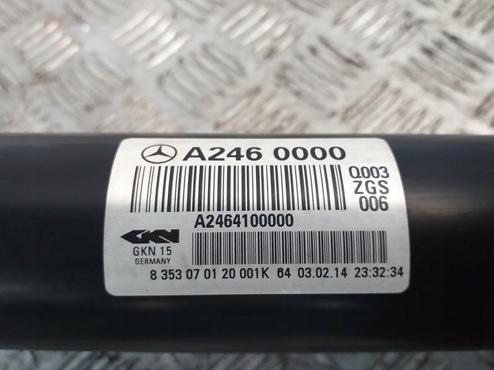 фото №5, Wał приводной 4matic mercedes gla 2.2 cdi