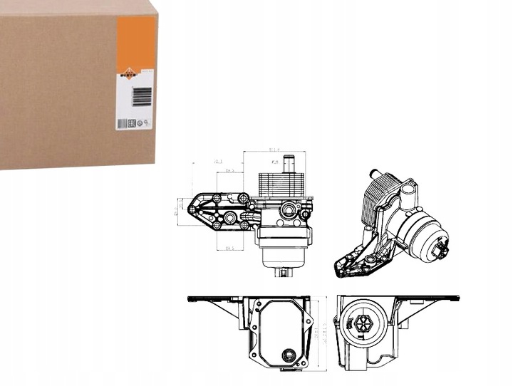 РАДИАТОР МАСЛА NRF 1372757 6C1Q6B624BA 1755226 BK