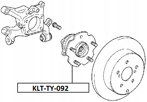 фото №13, Ступиця диски зад toyota rav-4 4wd iii 05-