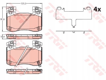 фото №2, Гальмівні колодки гальмівні kia stinger 17- перед
