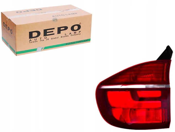 фото №1, Лампа запчастина зовнішня колір поворотник чорно-червоний