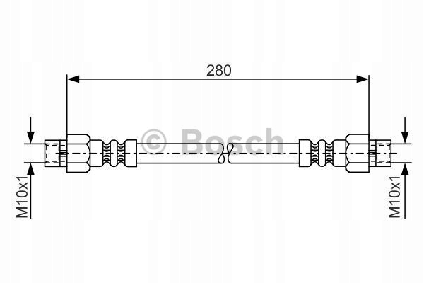 фото №2, Bosch шланг тормозной гибкий mercedes w126 80-9